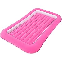 RAPTAVIS Kids Air Mattress Inflatable Toddler Travel Bed with Sides,Pink