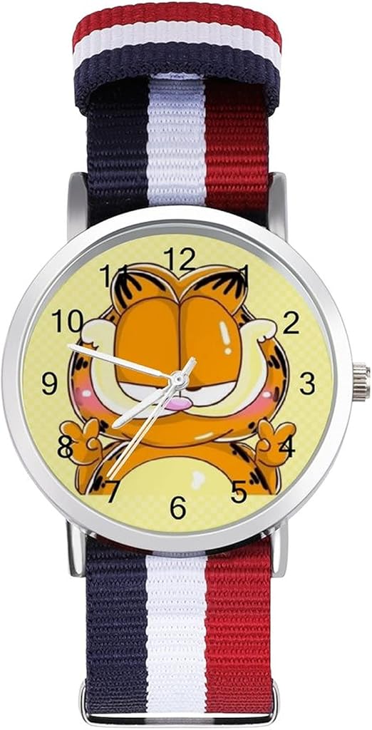 Garfield Adult Leisure Watch with Scale Braid Adjustable Stylish Glass