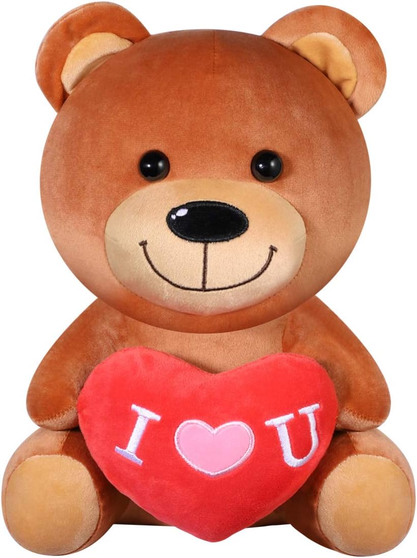 Toyvian Sweetheart Teddy Bear with I Love You Heart Pillow Plush