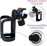 ICOUVA Stroller Cup Holder 360° Rotatable Adjustable Clamp Pram Bottle view 3