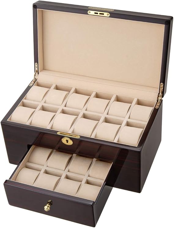 Amazon ロイヤルハウゼン Royal Hausen 時計収納ケース 腕時計 本収納 ケース Gc02 Lg4 ウォッチケース ダークブラウン 並行輸入品 コレクションケース 腕時計 通販