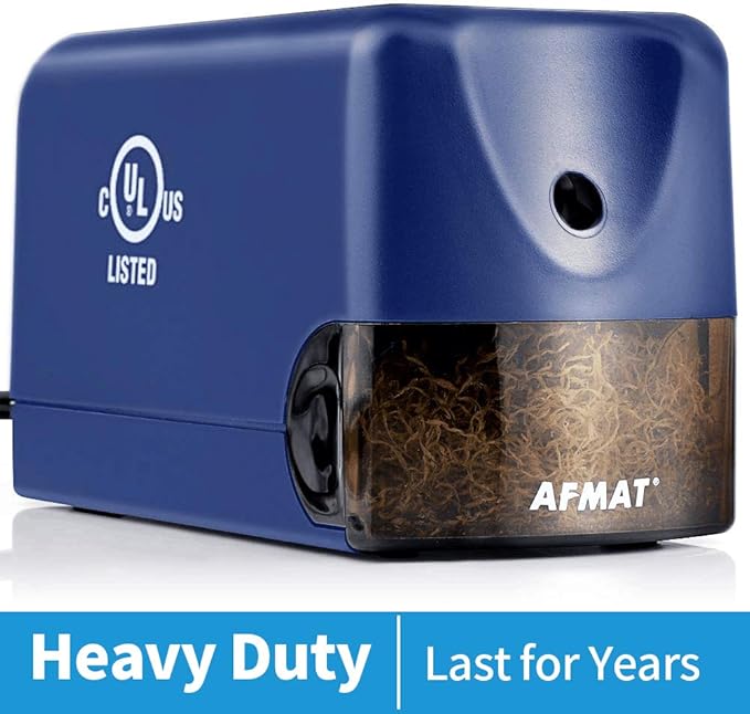 AFMAT Electric Pencil Sharpener Heavy Duty, Classroom Pencil Sharpener