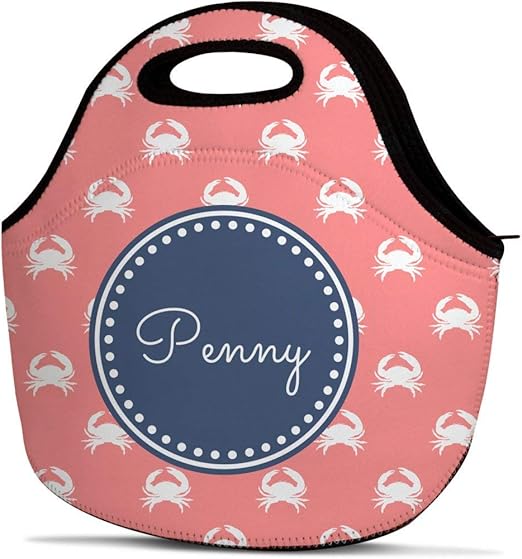 monogrammed insulated lunch bag