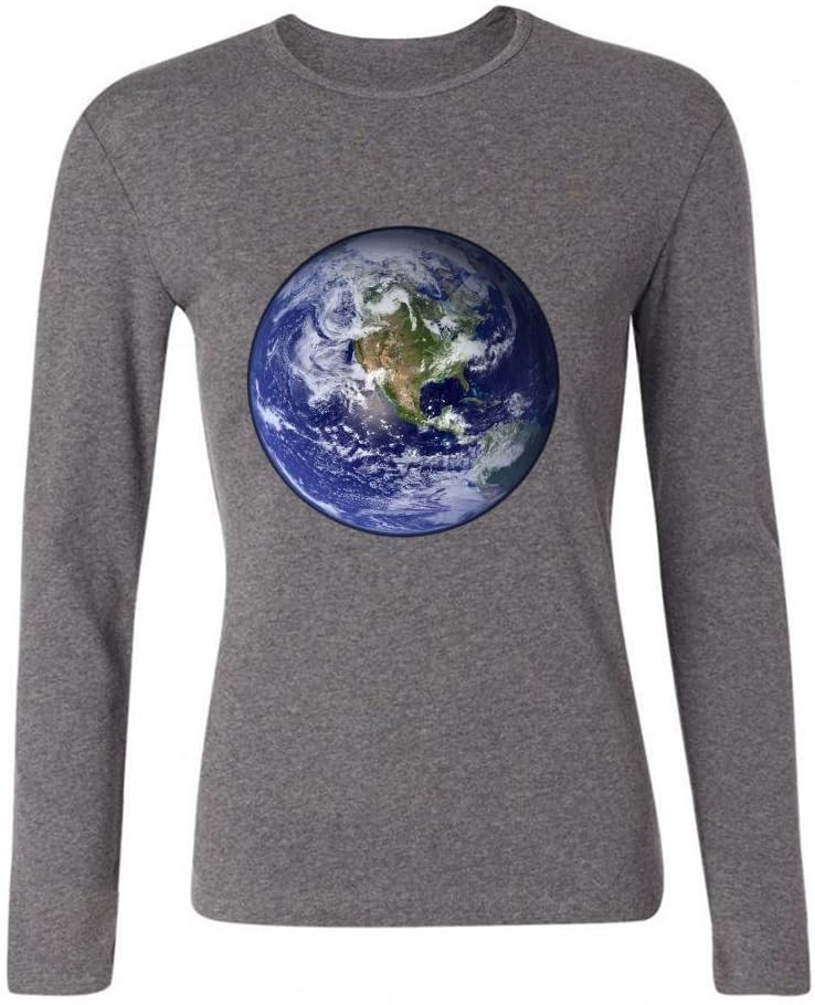 KPDYOD Womens Custom 100% Cotton Blue Marble West T Shirts