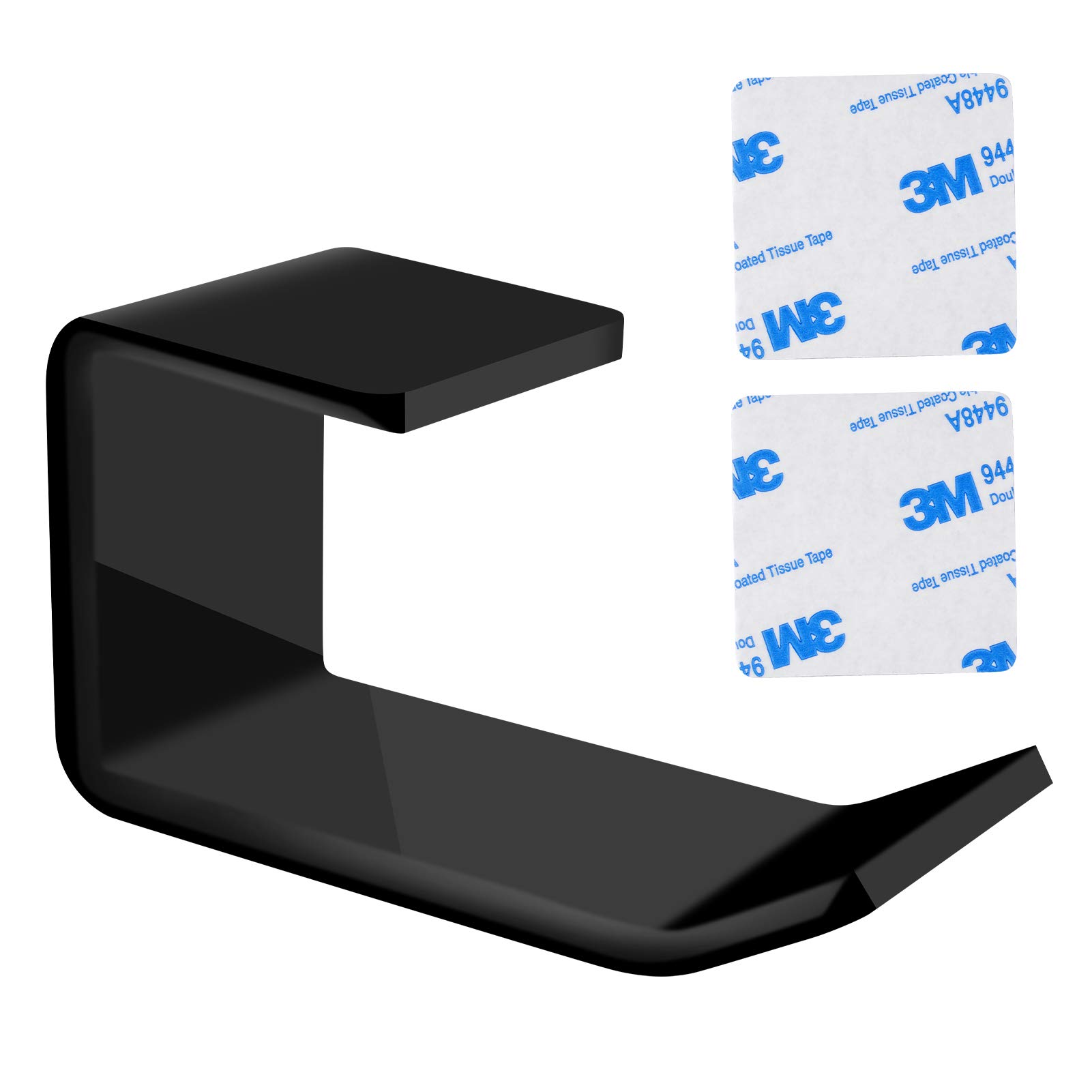 AILKIN Headphone Holder, Headphone Stand Hook, Under Desk Stick-On Headset Mount Hanger for Gaming Headphones, Earphones, Beats, Sony, Sennheiser, AKG, Bose, Xbox