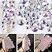FASOTY 2800 Pieces Approx Crystal AB Flatback Nail Art Rhinestones Gems 2mm 3mm, 2 Sizes