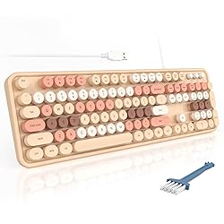 MOFII Wired Keyboard, Full Size USB Keyboard Plug