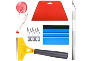 Wallpaper Smoothing Tool with 8" Scraper for Contact Paper Adhesive Vinyl