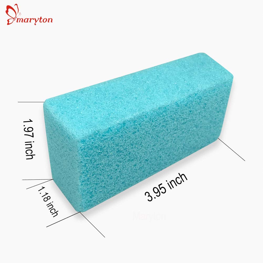Maryton Pumice Sponge for Feet, Ultimate Pedicure Stone Callus Remover & Foot Scrubber Bulk Pack of 4(Assorted Colors): Beauty