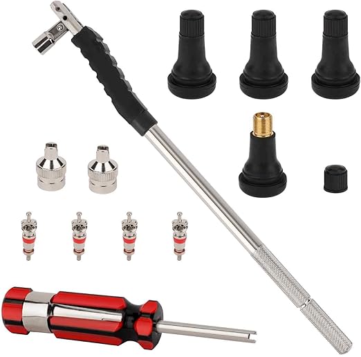 Hromee Tire Valve Stem Tool Puller and Installer Kit, 4PCS TR413