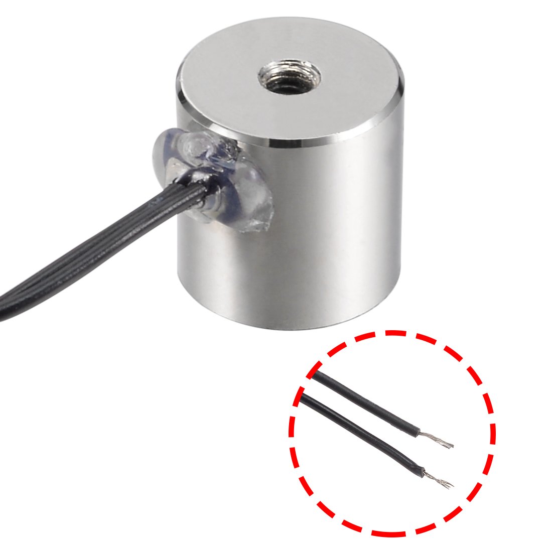 uxcell 80x38mm DC12V 1000N Electric Sucking Disc Solenoid Lift Holding Electromagnet