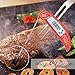 Meat Thermometer, AngLink Kitchen Cooking Food Thermometer Ultra Fast & Accurate Instant Read Digital Electronic Barbecue BBQ Thermometer with Collapsible Internal Stainless Steel Probe-Free Battery (RED)