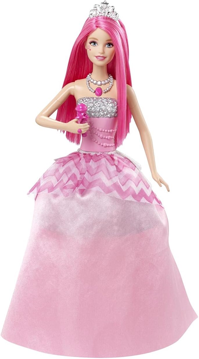 Barbie Mattel CMR83 Princess Courtney with Microphone, Pink, UNI - Image 4