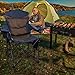 JQ&JQ Portable Camping Chair with Carry Bag and Ice Bag,Support up to 660 Ib, Blue