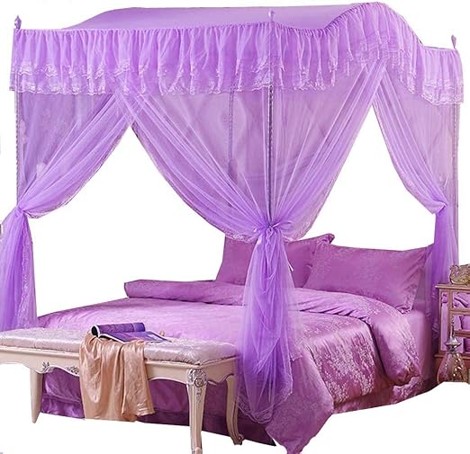 Amazon Com Mengersi Arched 4 Corners Post Bed Curtain Canopy Net
