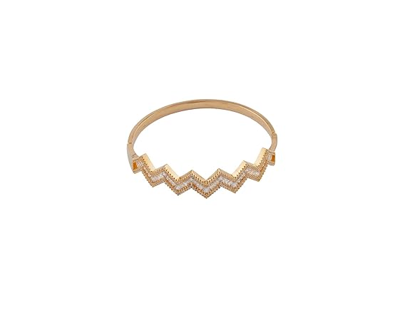 Zig Zag Baguette Bangle|Bracelet for Girls Bracelets for Women Bangles for Women
