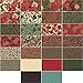 Moda Fabrics Holly Night Christmas Metallic Charm Pack 42 Fabric Squares