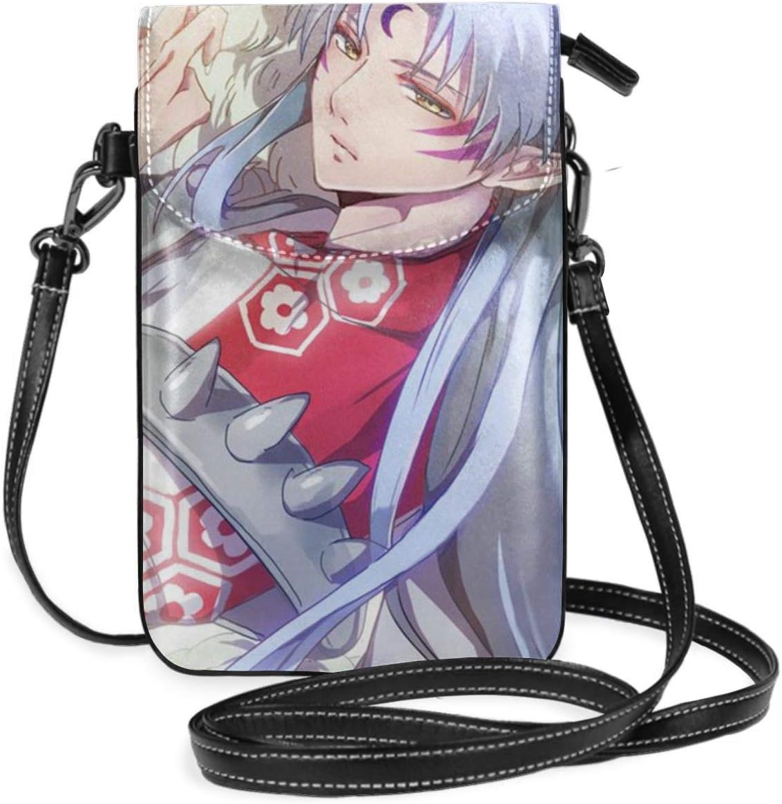 Small Crossbody Bags Cell Phone Purse Inuyasha Print With Credit Card Slots