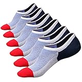 No Show Socks Men,PIPIKAKA Mens Womens Soft Mesh Knit Breathable Casual Anti-slip Low Cut Cotton Socks 3/6 Packs