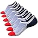 No Show Socks Men,PIPIKAKA Mens Womens Soft Mesh Knit Breathable Casual Anti-slip Low Cut Cotton Socks 3/6 Packs