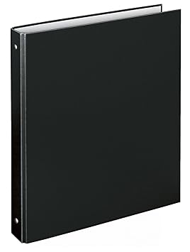 Veloflex 4144980 Ringordner Basic, Ringbuch, Ordner, DIN A4, 255 x 315 x 30, 4-Ring-Mechanik, schwarz