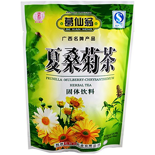 Ge Xian Weng - Prunella Mulberry Chrysanthemum Granule (Xia Sang Ju), Pack of 2 , Total 32 Bags