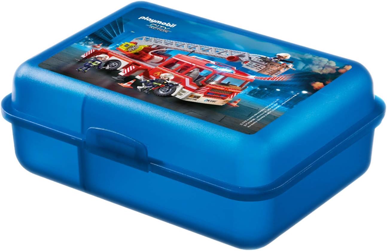 Playmobil City Action – Brotdose Feuerwehr Lunch Box mit Feuerwehr Motiv