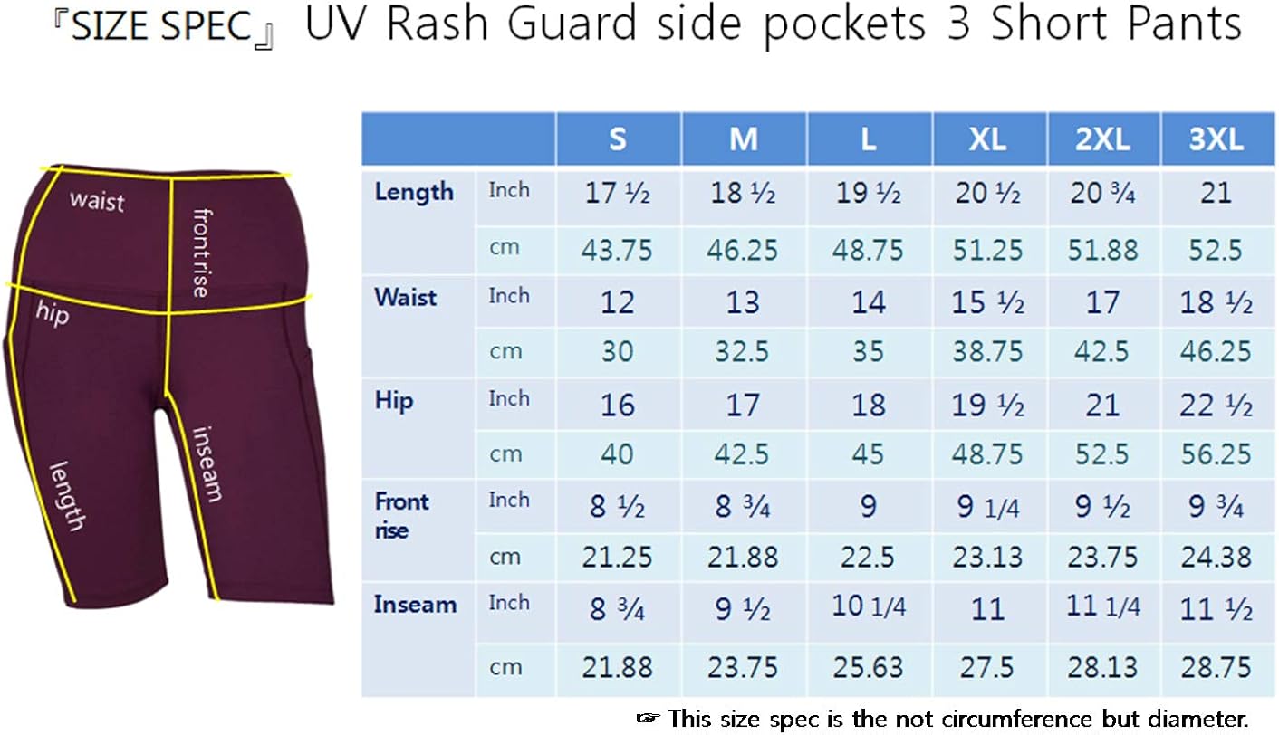 Private Island Women UPF 50+ Beach Board Shorts Swimsuit Hot Pants Pocket Bathing Swim Rash Guard Bottom: Clothing