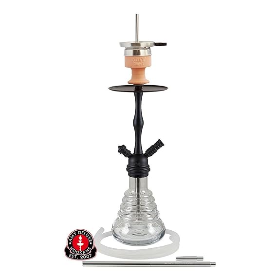 AMY Stillness Klick II D - clear - RS black powder | Shisha Wasserpfeife Hookah