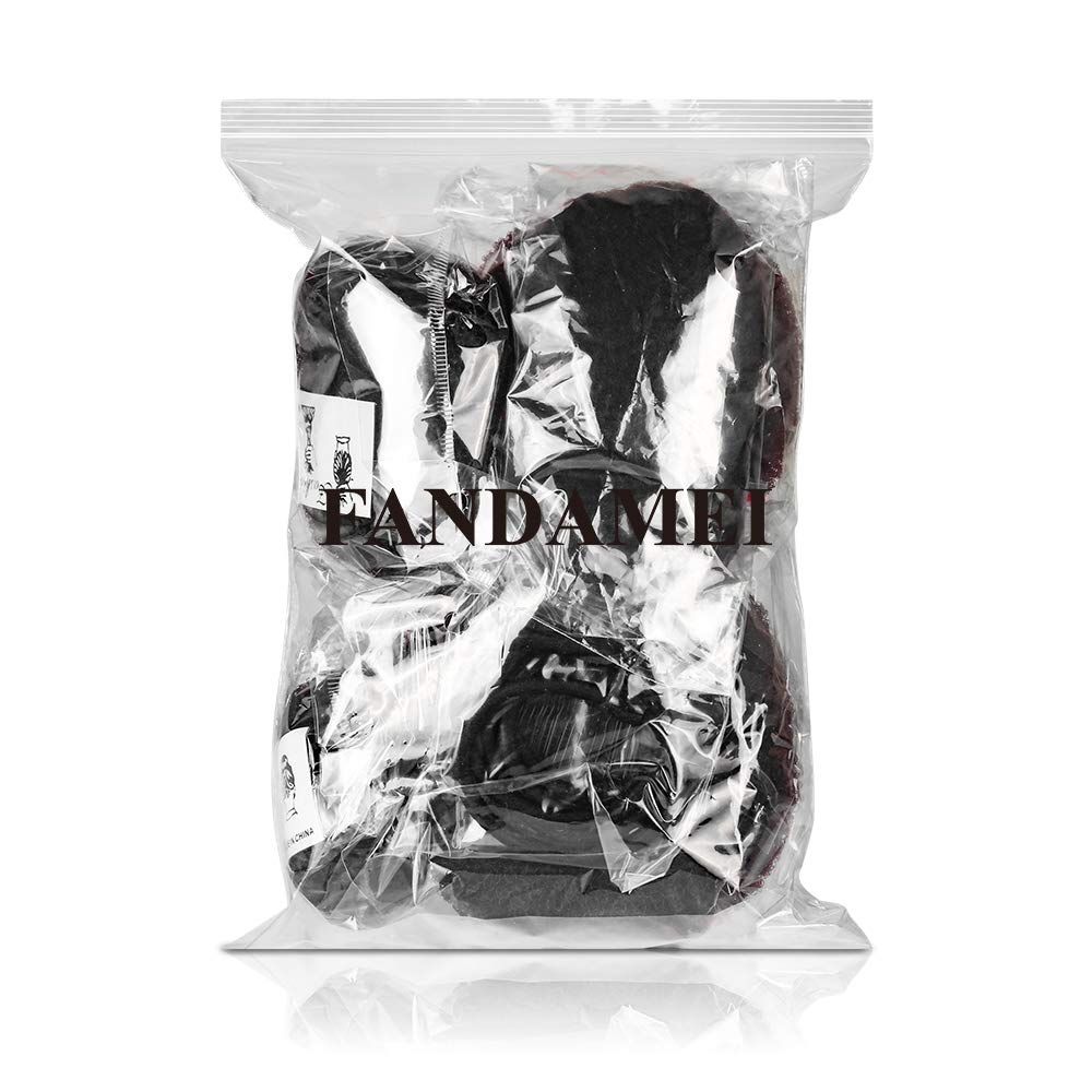 Hair Donut Bun Maker, FANDAMEI Hair Bun Shaper Set with 20 pcs Invisible Hair Nets for Bun, 4pcs Donut Bun Maker, 5 pcs Hair Elastic Bands, 20 pcs Hair Bobby Pins: Beauty