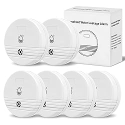 Water Leak Detector 6 Packs, Lound Sound Sensor