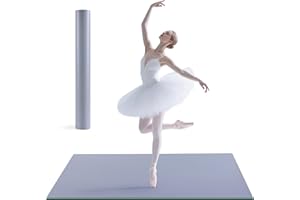Tristcily Dance Floor Mat, 3Ft x 5.9Ft Dance Floor Ballet - Thick Non-Slip PE Dance Flooring for Ballet and All Dance Styles – Perfect for Home, Studio, and Events All Adults (71INx36IN)