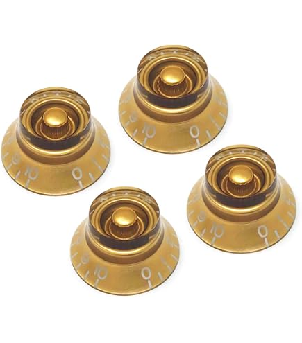 Top Gun Cappello Set Di 4 Manopole Per Chitarra LP E SG - Verde, Stile A Campana, Per Cappelli Potenziometri Ricambio Manopole 4 Pezzi Top Gun Cappello Set Di 4 Manopole Per Chitarra LP E SG - Verde, Stile A Campana, Per Cappelli Potenziometri Ricambio Manopole 4 Pezzi