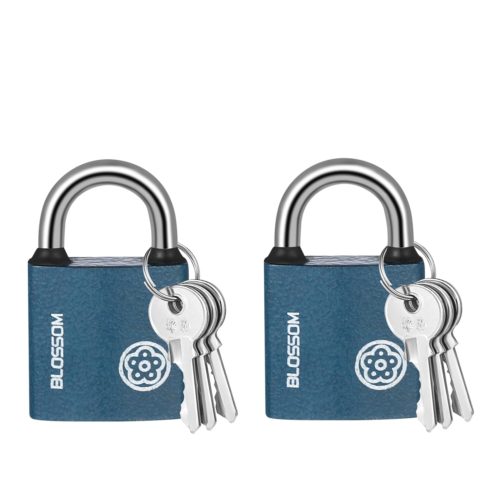 Padlocks with Keys,2 PCS Padlocks Lock and Key Ironpadlock Padlock Safepadlock Lockerpadlocks Security Padlock Waterproofpadlock Smallpadlock for Doors Shed Warehouse Garage Office Cabinets