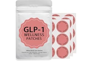 CHIC MODE GLP-1 Patches of Body Care, GLP-1 with L Glutamine, Berberine, Chromium, Pomegranate Wellness Patches - 30 Count