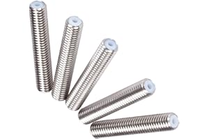 RLECS 5-Pack MK8 Makerbot Teflon Throat Tube for 3D Printers Extruder 1.75mm Length 30mm