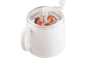 Cuisipro Donvier Manual Ice Cream Maker, 1-Quart, White