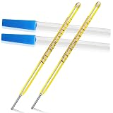 ℃&℉ Oral Thermometer for Adults and Kids 2PCS - Glass Basal Body Thermometer - Rectal Body Thermometer for Baby - Non Digital Infrared Thermometer - Accurate Easy Reading by HARIKA LIFE