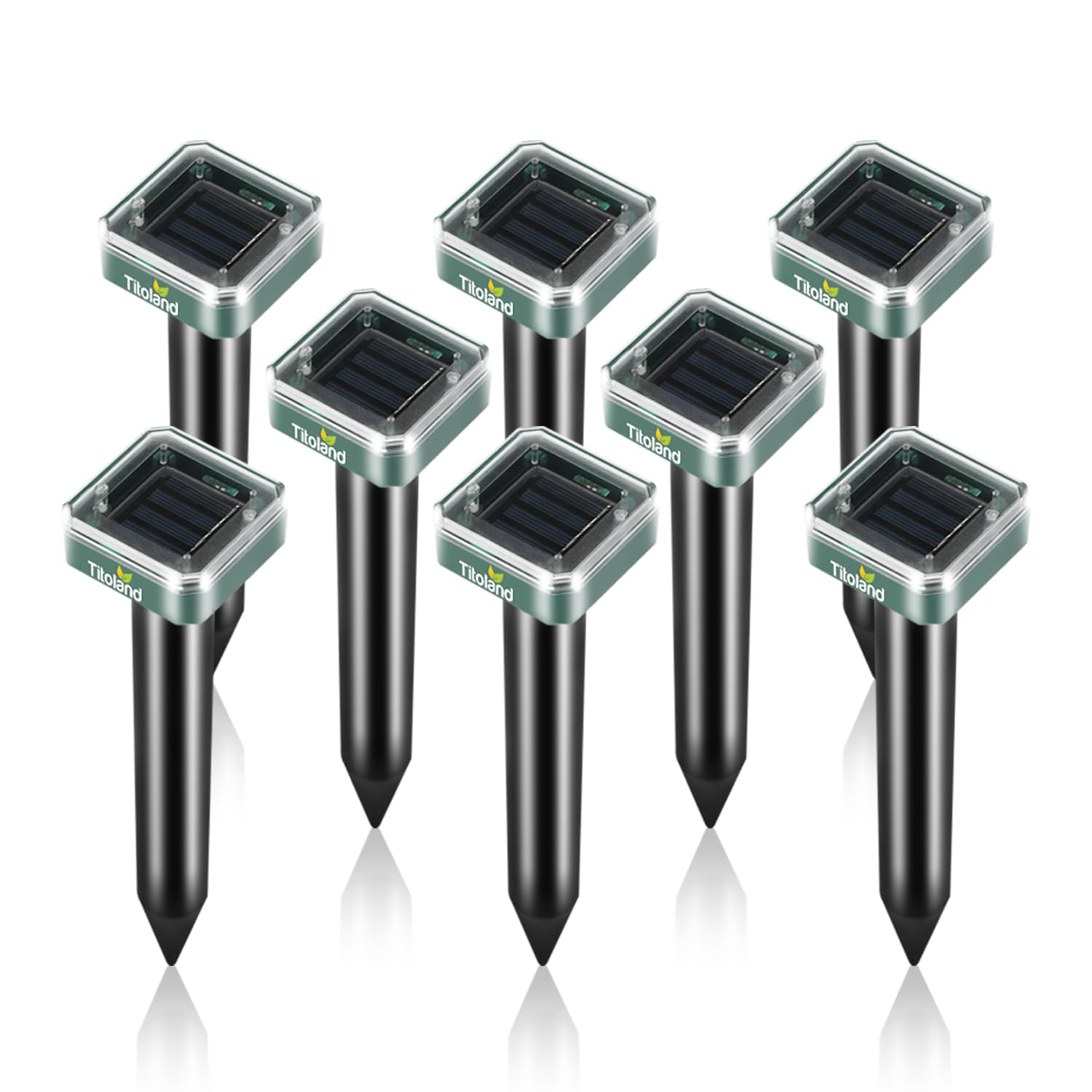 Photo 1 of Mole Repellent Solar Powered for Lawns, 8 Pack Gopher Repellent Ultrasonic Solar Powered for Outdoor & Solar Mole Groundhog Vole Rodent Repellent for Yard