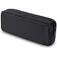 Pencil Pen Case, Dobmit Big Capacity Pencil Pouch Makeup Bag Durable Office Stationery Organizer - Black