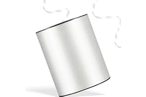 Apeseek 600 Yards White Crimped Texture Curling Ribbon 1/5'' White Balloon String with Spool, Thin Balloon Ribbon for Gift Wrapping Crafts Birthday Christmas Baby Shower