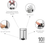 Brabantia newIcon Pedal Bin 3 L Matt Steel Fingerprint Proof view 2
