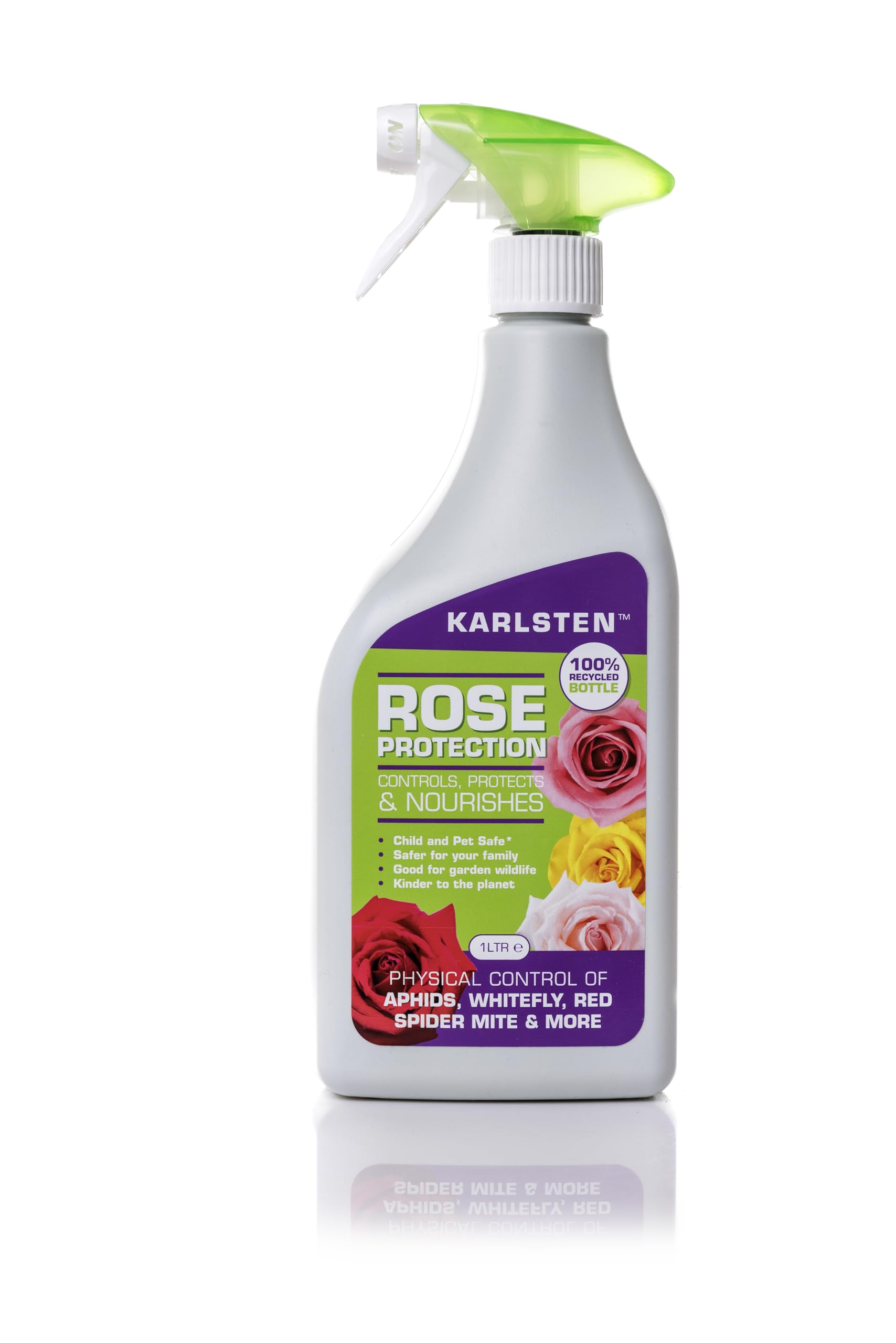 Karlsten 3-in-1 Rose Protection Spray | Kills Aphids, Whiteflies & Spider Mites | Prevents Powdery Mildew, Black Spot & Fungal Diseases | Rose Feed & Plant Tonic for Stronger, Healthier Growth