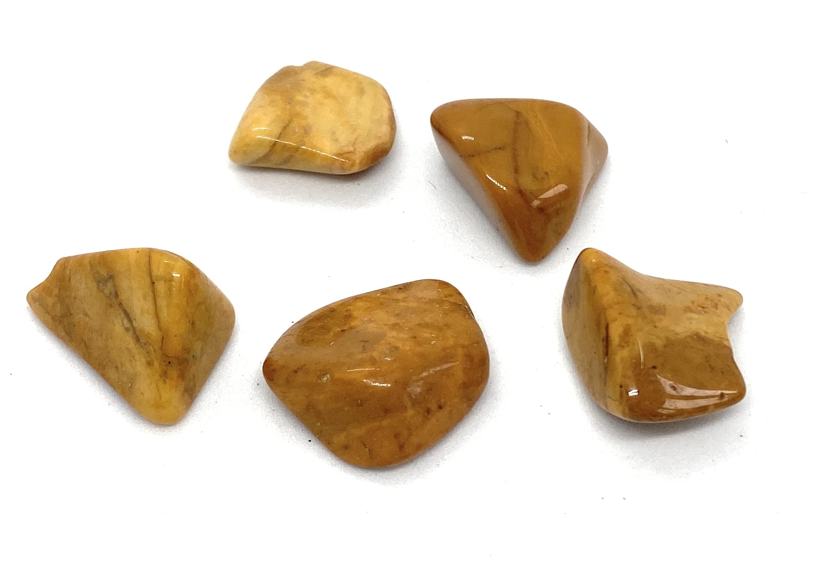 Yellow Jasper Crystal Tumbled Stone Small - 5 Pc