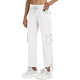 MoFiz Women's Plus Size Cargo Pants Casual Hiking Pants Lightweight Quick Dry Summer Pants for Women