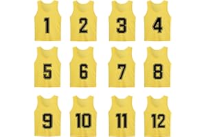 MTTYYD Numbered Scrimmage Training Vest - Soccer, Pinnies - Practice Jersey Pennies for Kids,Youth and Adults