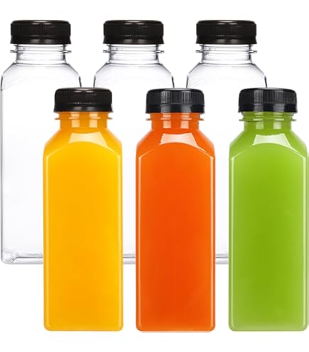Juice Bottles, 12oz Plastic Empty Reusable Juicing Bottles With Caps - View #5