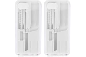 JTLB 2PCS Cigarette Explosion Beads Pushers Peppermint Cigarette Bursting Beads Pusher Box DIY Smoking Tools (White)