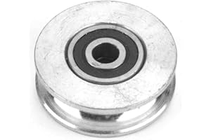 Bearing Wheel, Household Small Pulley Double Bearing Wheel Block Wire Rope Lifting Guide for Pulley Block(diameter56mm)