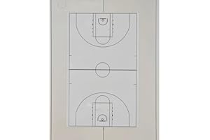 HIGHRAZON 2 Piece Large Basketball Coaches Clipboard,White Dry Erase Coaching Sheet for Whiteboard,Basketball Tactics White Board for Coaches and Teachers Gift, Teaching Aid Tools for Classrooms